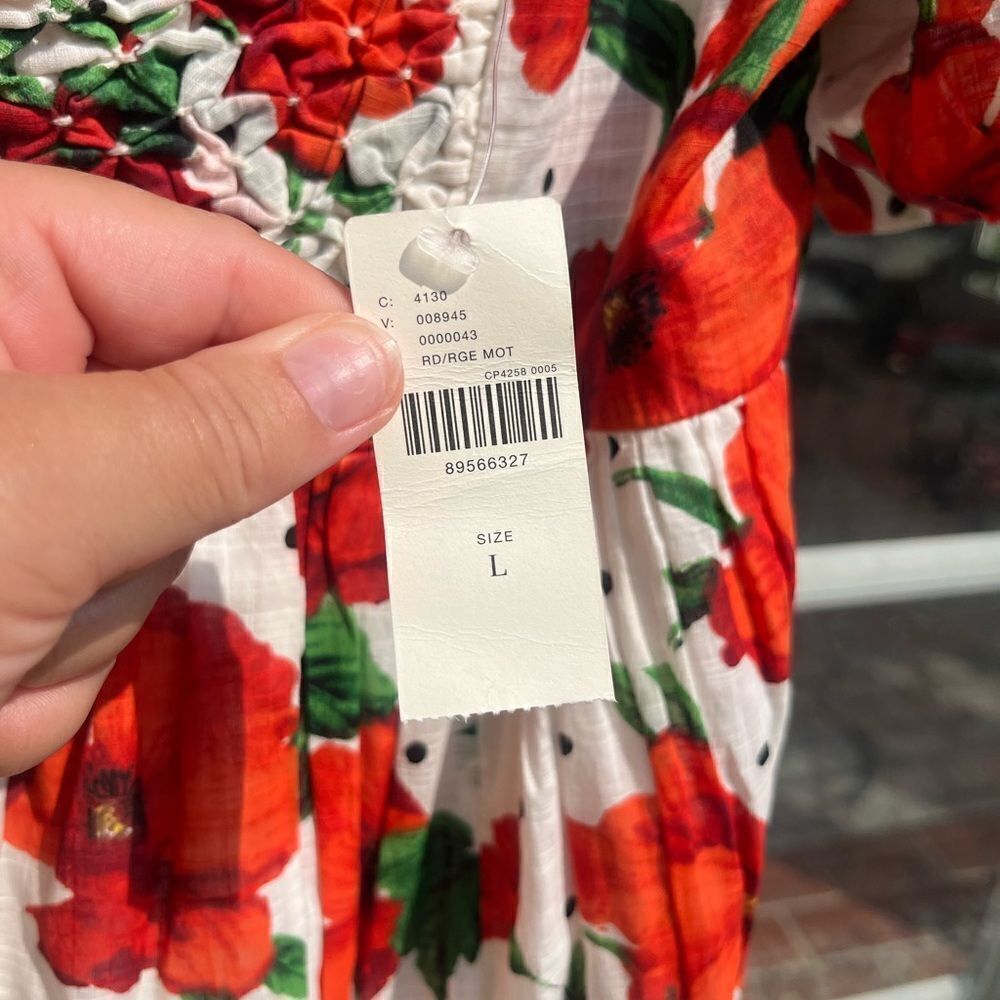 Anthropologie Maeve Floral Square Neck Smocked Babydoll Dress NWT - Picture 14 of 15